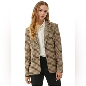 Free Assembly Relaxed Fit Plaid Blazer